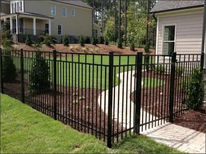 Steel Fence Panel - Flat Framed Style
