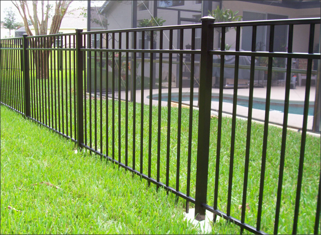 Steel Fence Panel - Flat Framed Style
