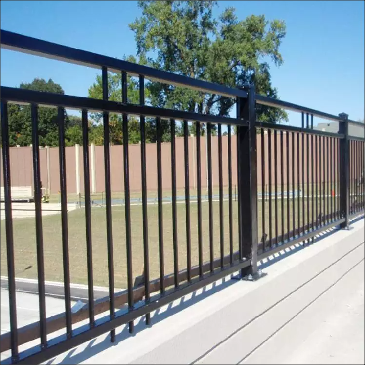 Steel Fence Panel - Flat Framed Style