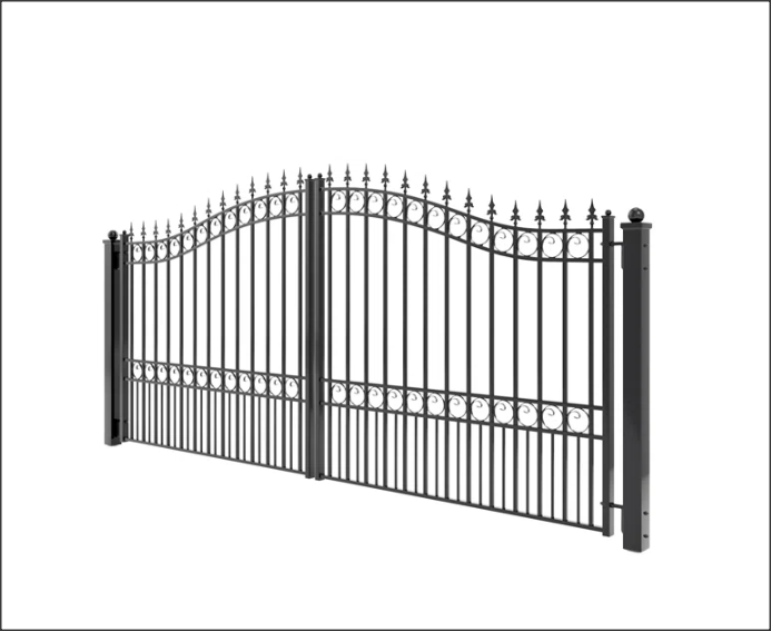 Dual Swing Driveway Gate - Buckingham Style
