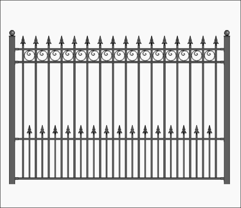 Steel Fence Panel -Vitus Style