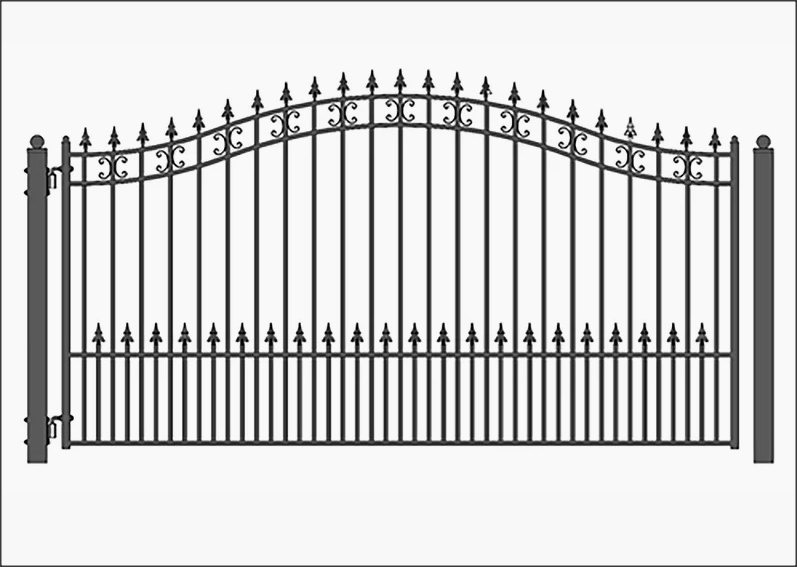 Single Driveway Gate - Veneto Style