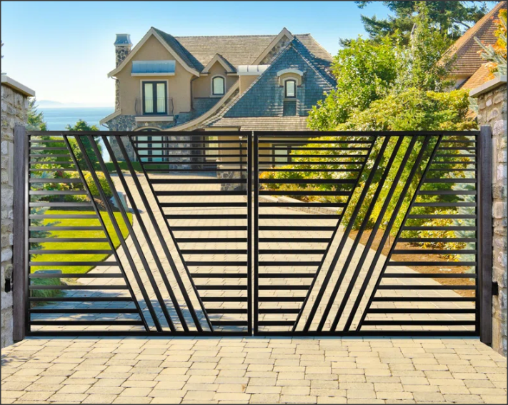 Dual Swing Driveway Gate - Geometry  Style A