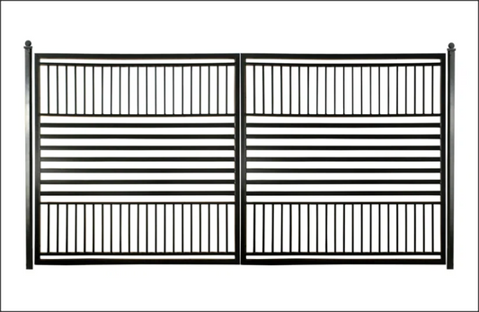 Dual Swing Driveway Gate - Geometry  Style B