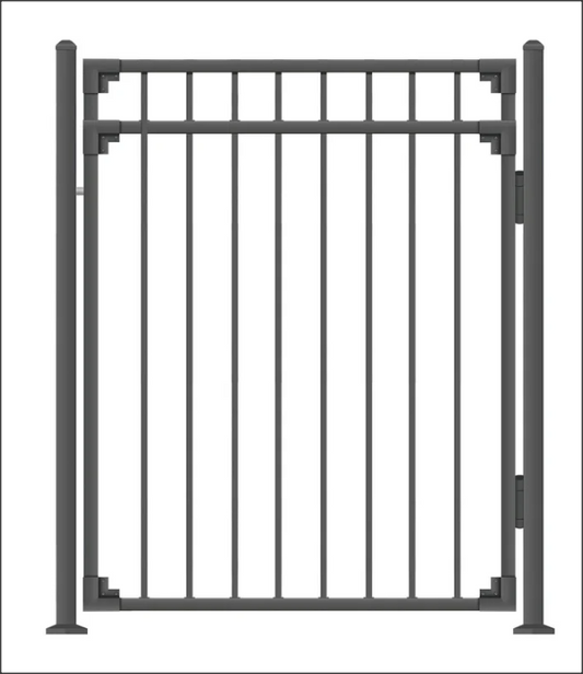 Swing Side Entrance Gate - Flat Framed  Style