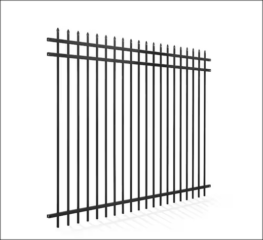 Steel Fence Panel - Spearhead Style