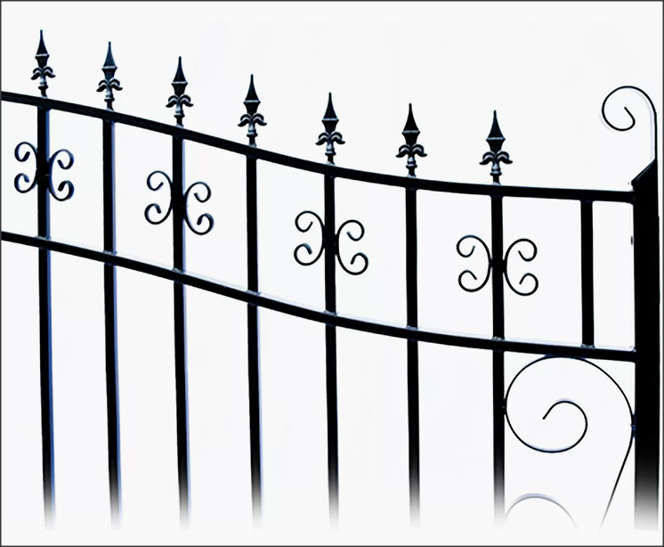 Dual Swing Driveway Gate - Veneto Style